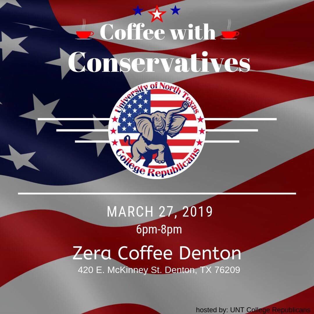 UNTRepublicans's tweet photo. ⚠️⚠️ EVENT COMING SOON! ⚠️⚠️ All are welcome.
#collegerepublicans #unt #denton #republicans #deplorable #event #zeracoffee #coffeewithconservatives https://t.co/YSzyIJUtSP