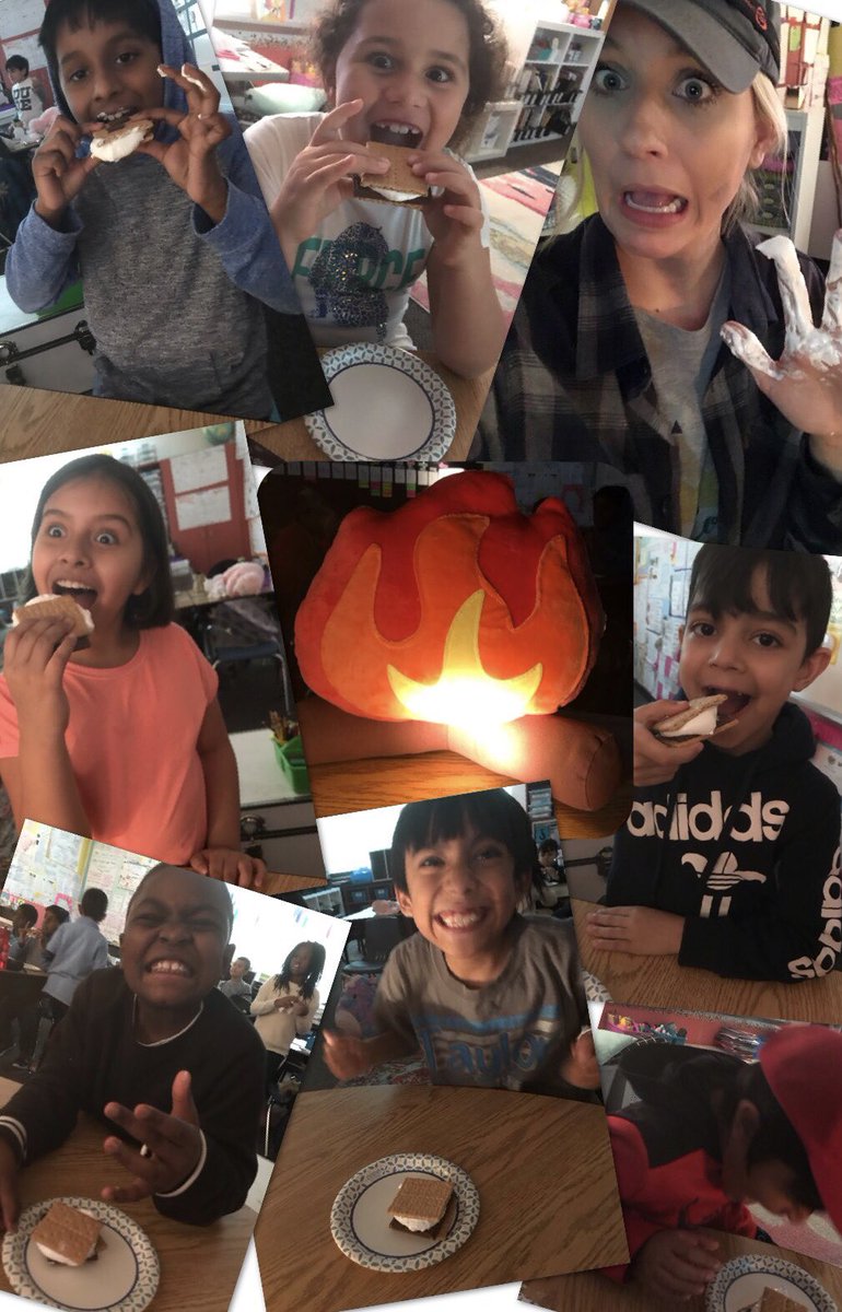heymrsconder's tweet photo. Mrs. Conder had the day off and Counselor Conder was here to lead a full day of learning and fun!! There was even flashlight reading and sโmores!! Camp Conder was a HIT๐๐ผโบ๏ธ๐ฒ๐ซ๐ถ #BeTheWildCard #SetTheStageToEngage #KeepItFRESH #FebruaryClassGoal #BehaviorGoals https://t.co/IrvfP5FyME