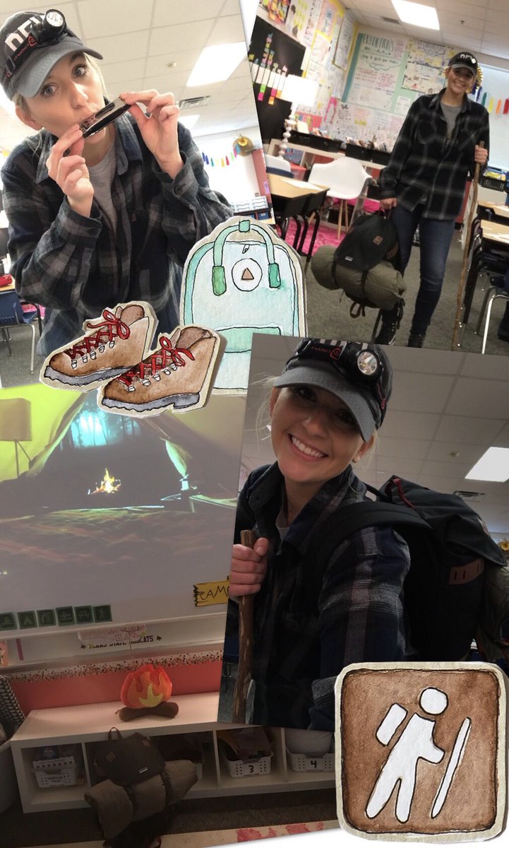 heymrsconder's tweet photo. Mrs. Conder had the day off and Counselor Conder was here to lead a full day of learning and fun!! There was even flashlight reading and sโmores!! Camp Conder was a HIT๐๐ผโบ๏ธ๐ฒ๐ซ๐ถ #BeTheWildCard #SetTheStageToEngage #KeepItFRESH #FebruaryClassGoal #BehaviorGoals https://t.co/IrvfP5FyME