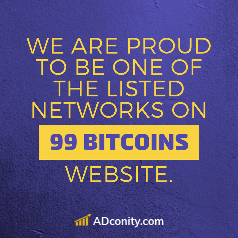 ADconity_com's tweet photo. We are proud to be one of the listed networks on 99 Bitcoins website. https://t.co/A4k4iWyQK9
#bitcoincash #crypto #instacryptocurrency #altcoin #cryptocurrency #cryptocurrencymarket https://t.co/1VGmFnoUH4