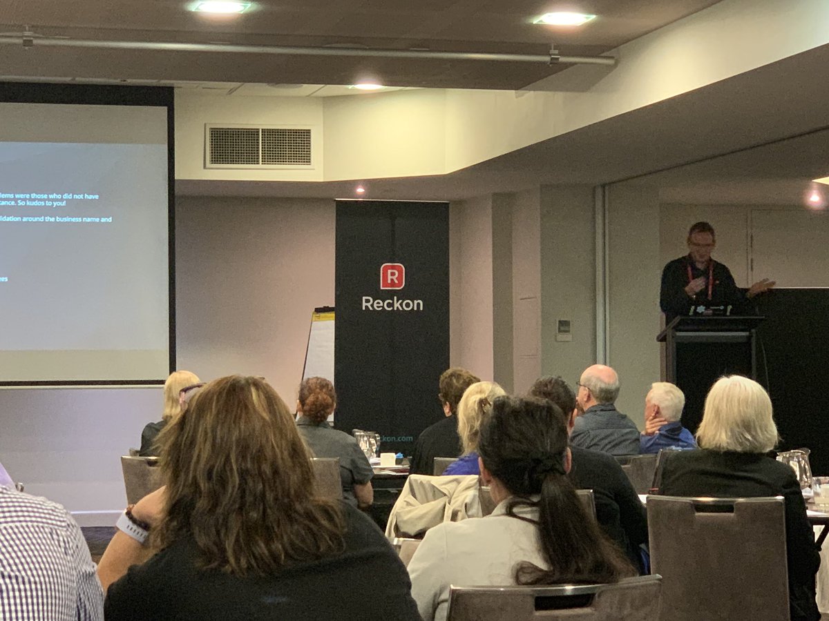 Calculation_AU's tweet photo. #stp Simon, a favourite @ReckonHQ presenter #rapcon2019 #compliance https://t.co/n3Niym1kgU