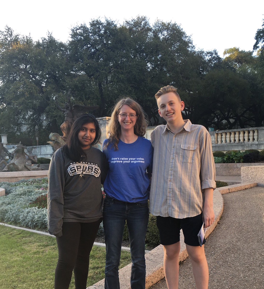 Kritho06's tweet photo. We are pumped to be in ATX for UIL CX State Debate! Go Dragons! #Gr8x2BaDRAGON #DragonNation @NacogdochesHS @AdvancedNac @thinkLawUS https://t.co/o0fsb3lk8r