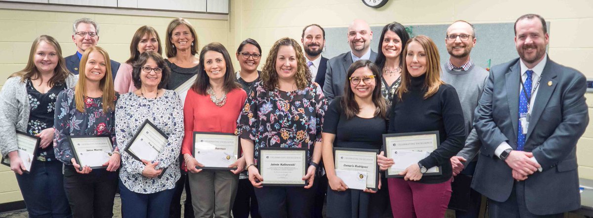 The Board honored staff from across the District with the annual Celebrating Excellence award. The recognition acknowledges the hard work and outstanding service of our licensed educators. Thank you and congratulations! #21Learns
ccsd21.org/news/18-19-cel…