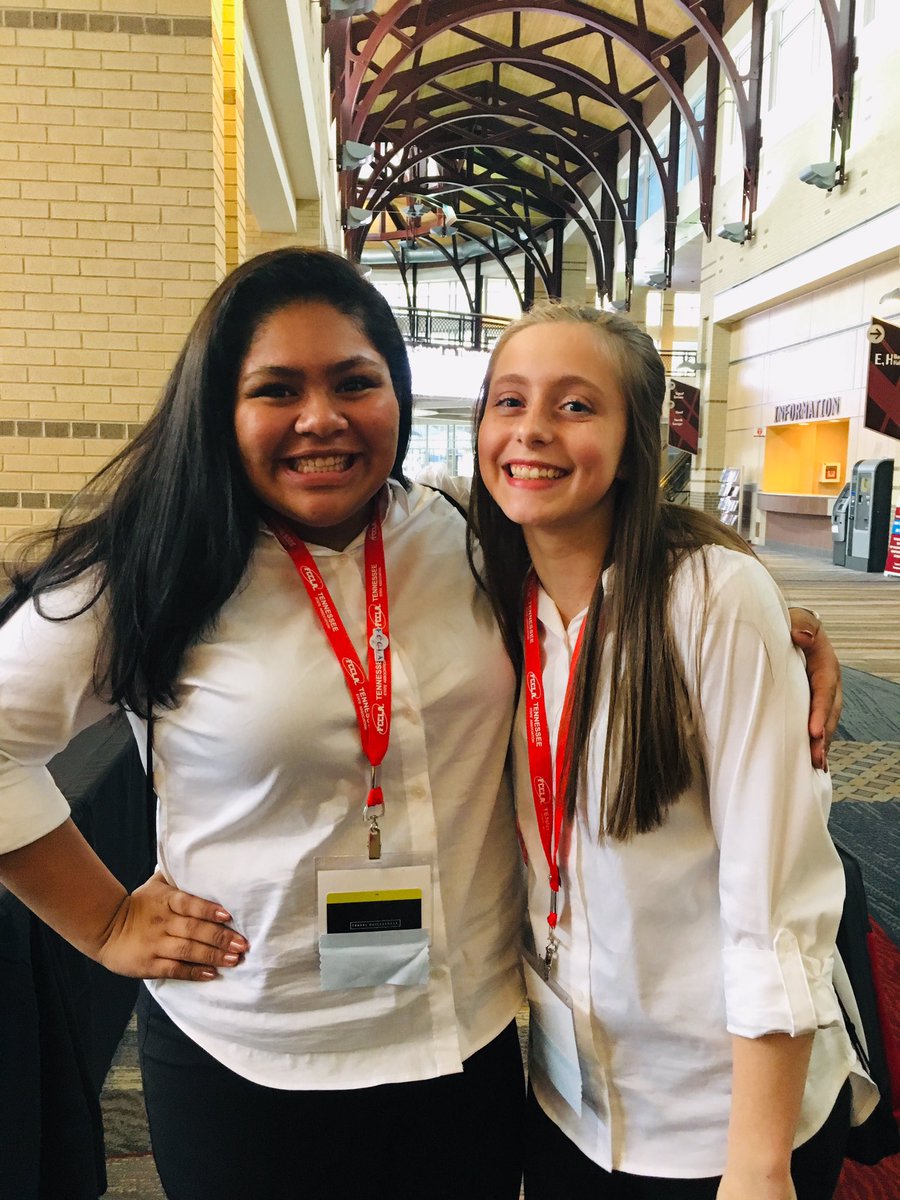 SCMSFCCLA's tweet photo. Beyond proud of these young ladies today. Can’t wait for results tomorrow! #fcclaslc @SCMFalcons @RuCoCTE @TennesseeFCCLA https://t.co/MwFmUj3WsN