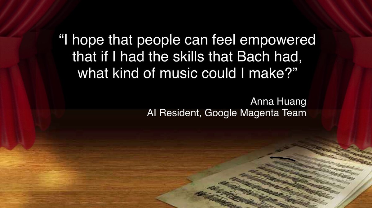 profpeter's tweet photo. Totally inspiring #GoogleDoodle and the quote from Anna Huang, “I hope that people can feel empowered that if I had the skills that Bach had, what kind of music could I make?” Great work Google Big Picture Team for bringing Art, Music, AI, UI/UX harmoniously together! https://t.co/Dgewagr0ER