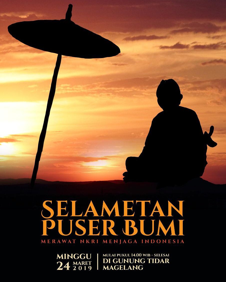 Maharani_pingky's tweet photo. SELAMETAN PUSER BUMI, akan dihadiri sekitar 4.000 masyarakat Gunung Tidar, Kota Magelang akhir pekan ini
Catatan
Hadir menggunakan pakaian tradisional&dilarang mngenakan atribut partai
#kendurinusantara2019 #doaanaknegeri #umbuldonga
#merawatNKRI #menjagaIndonesia
#kitamerahputih https://t.co/yWTPnXimq8