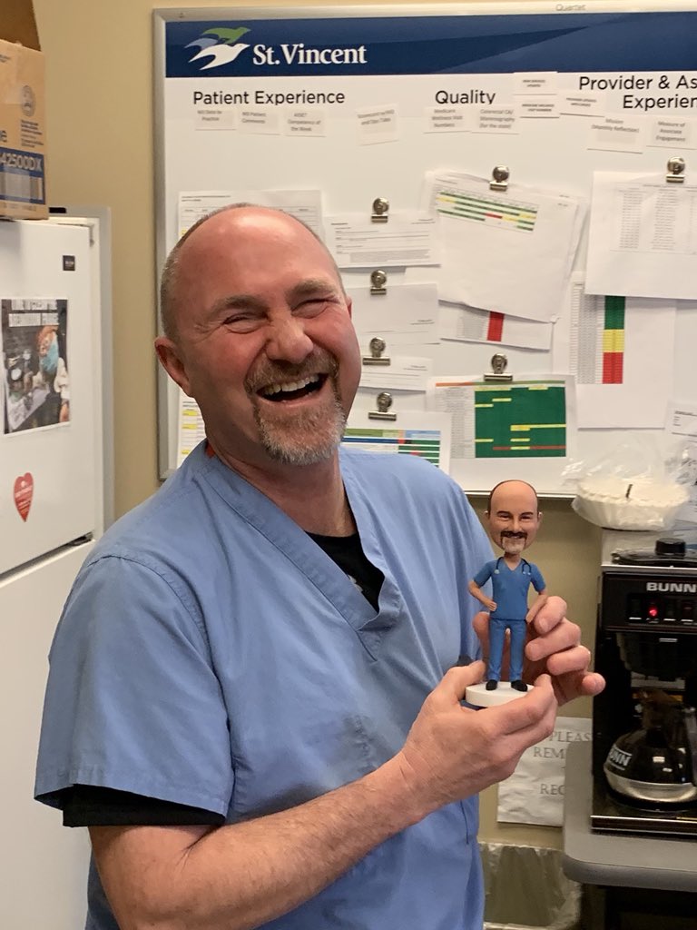 HelmsAPRN's tweet image. Celebrating Doctor’s day a little early as this guy is headed out for a much deserved vacation!  Love you Dr. Downey #WeAreAscension #DocDay19 #SVMG3 @Ascensionorg