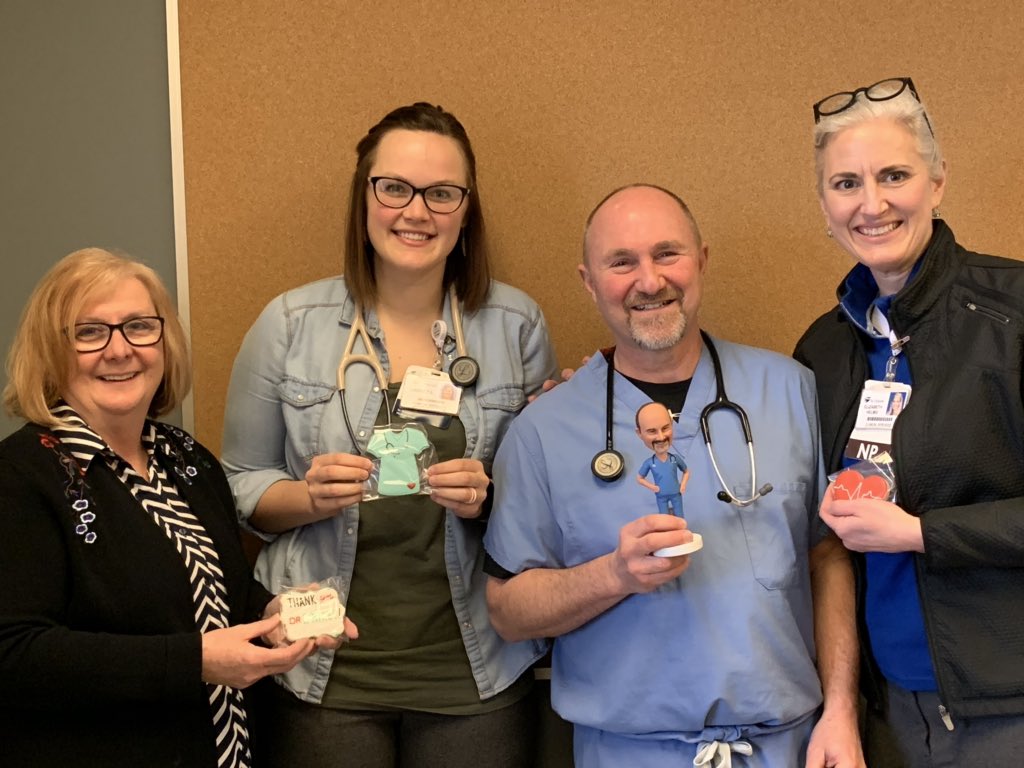 HelmsAPRN's tweet image. Celebrating Doctor’s day a little early as this guy is headed out for a much deserved vacation!  Love you Dr. Downey #WeAreAscension #DocDay19 #SVMG3 @Ascensionorg