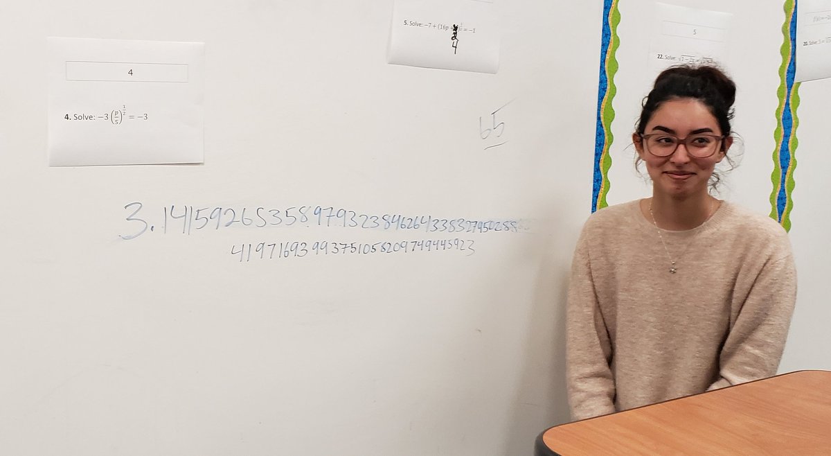Bear_Carpenter's tweet photo. @CWHSMAO Reminder... the numbers of pi (π) #picontest #winners @cwhs_springisd @Atlee4Math https://t.co/tjvvosYCKn