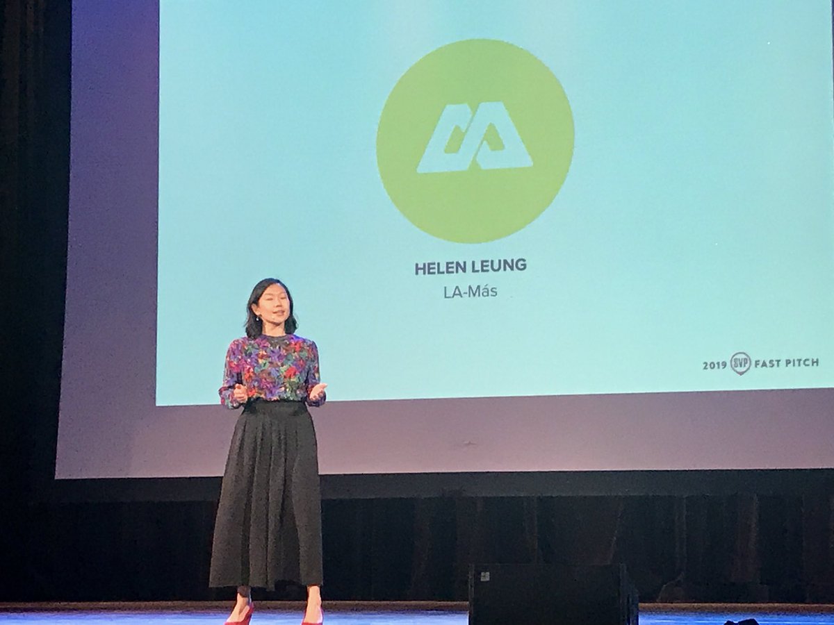 StarfishMarta's tweet photo. Helen Leung of @Mas4LA describes the huge potential of backyard homes to provide cash flow for cash-poor homeowners and create additional affordable housing to address #LosAngeles’ lack of housing at @svplosangeles’ #FastPitch2019 #SupportingOurSector https://t.co/iwfLL7YxGi