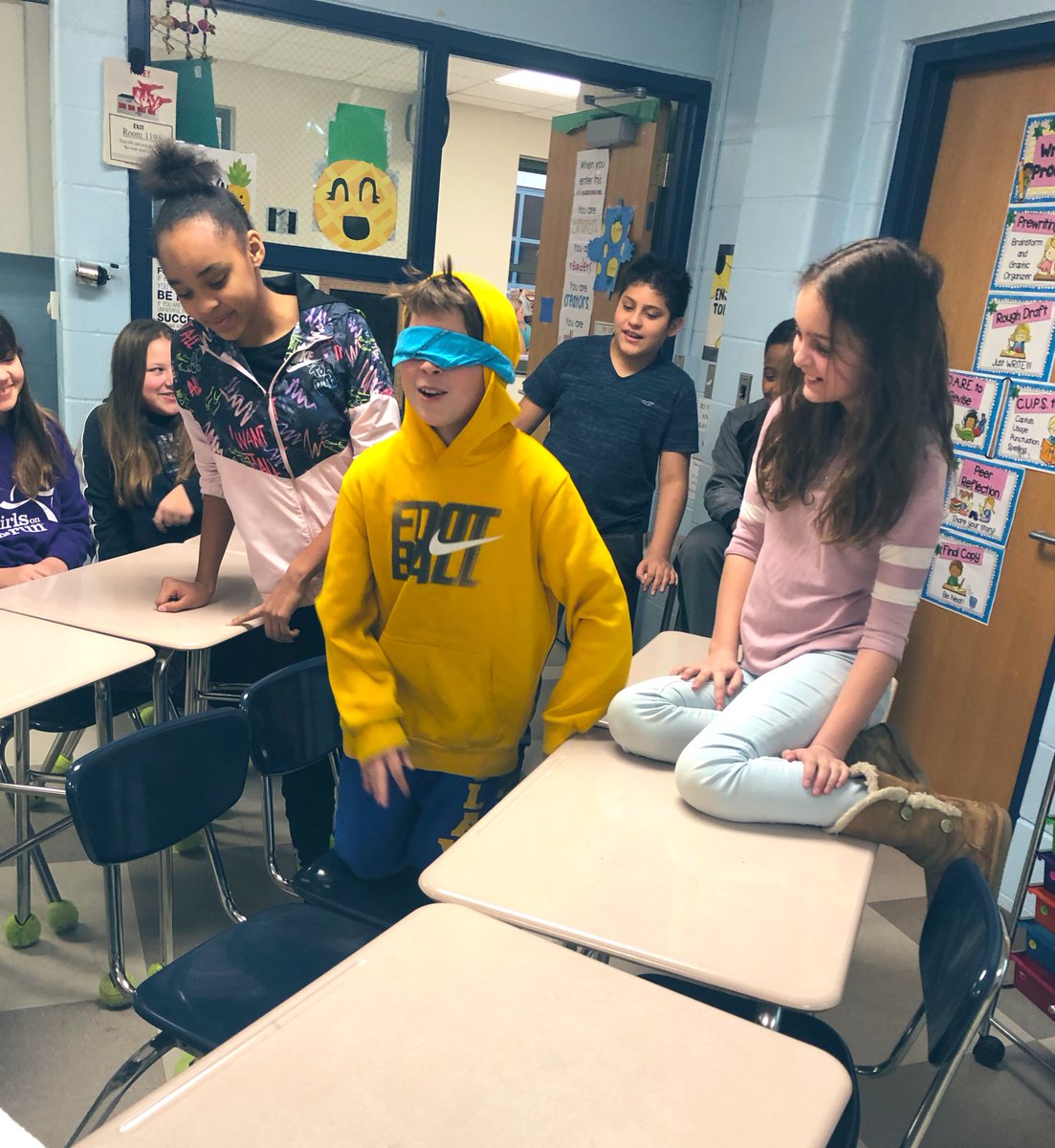 mahaight's tweet image. through, under, over, around...prepositional maze fun #grammarfun #whichwaydoigo