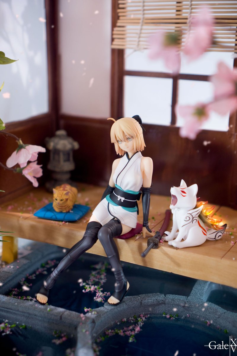 Gale Xv Fate Grand Order Okita Souji Resting Swordsman Ver Wing 1 8 アルバム T Co A3pzzazdew Saber Okitasouji Fatego Fgo Fategrandorder Wing 沖田総司 セイバー アマテラス Amaterasu Okami Furyu Diorama