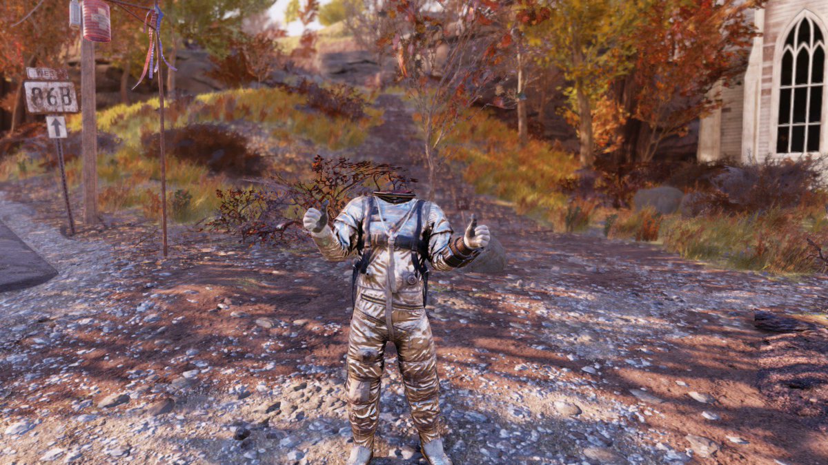 Jackbusters's tweet photo. Somehow made my #Fallout76 guy headless.
#fallout76photomode https://t.co/EUtjpqRAGU