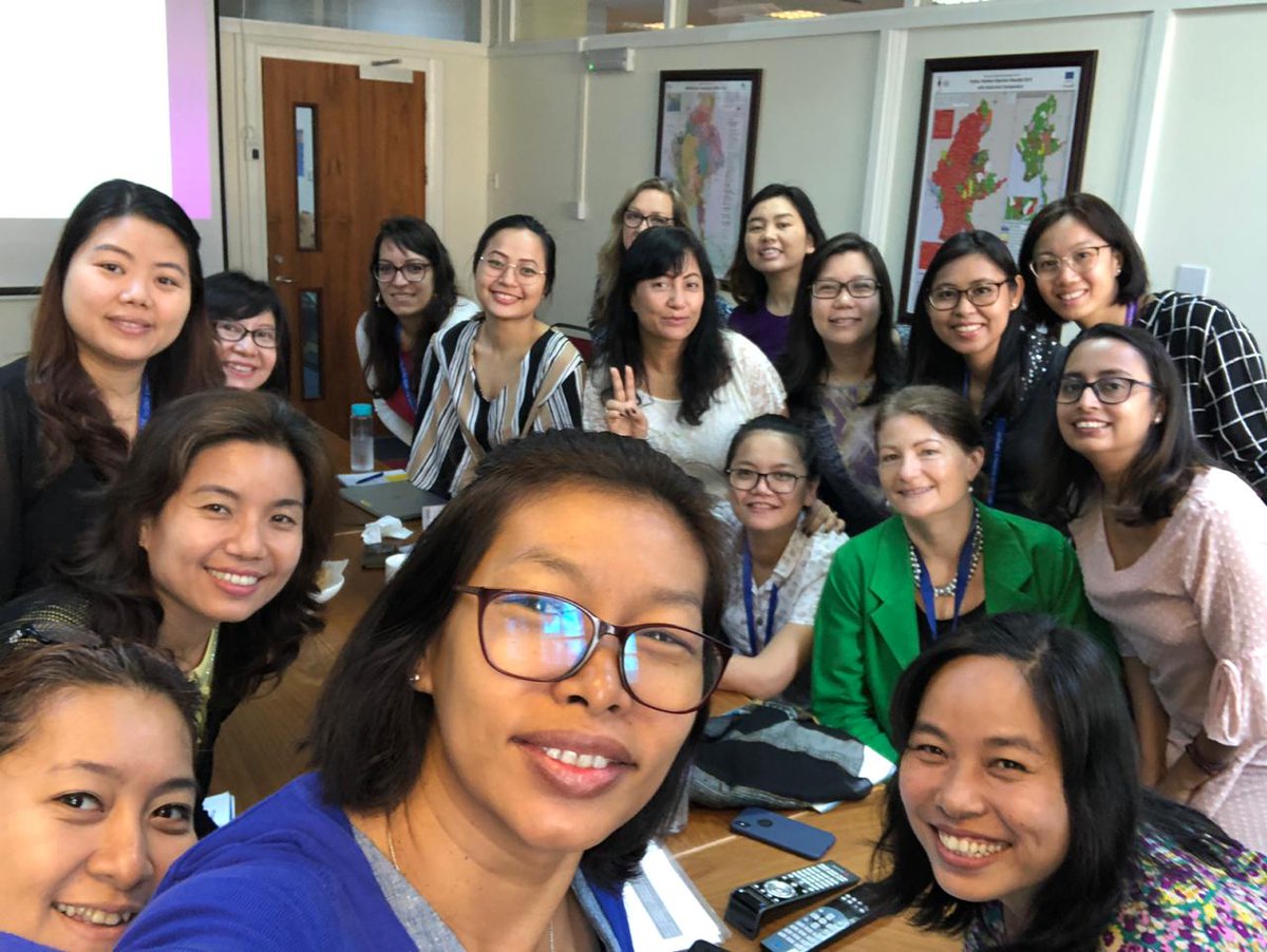 Inaugural meeting of the DFID Myanmar's women's network #LeanInTogether. Together we can do amazing things.