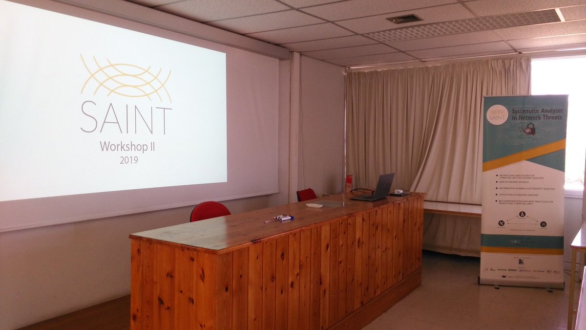 Saint Workshop II. We are here! Welcome! #saintprojecteu  #CyberSecurity #future
