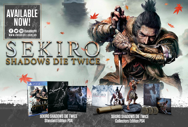 Datablitz Sekiro Shadows Die Twice Standard Ed And Collector S Ed For Ps4 Will Be Available Today At Datablitz Region Std Ed R3 Asian Collector S Ed R3 Asian Price Std Ed
