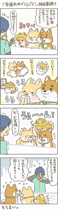 ご卒業された皆様!おめでとうございますぅ～
うれしい!けど、ちょっとさみしい、、、でもうれしい、、、でもちょっとさみしい、、、

#もちもち #お客様困ります #卒業 #おめでとう 