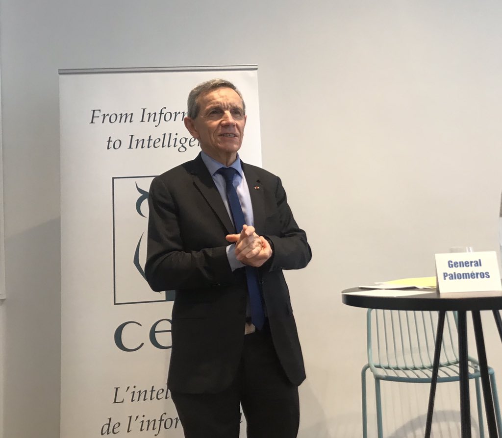 PaulineMassartW's tweet photo. @ceis_strat Senior Advisor Gen. #Palomeros opens #SecDefForum on #cyber #training for law enforcement as part of #ENFORCE #European project. https://t.co/h4ucAWffLG