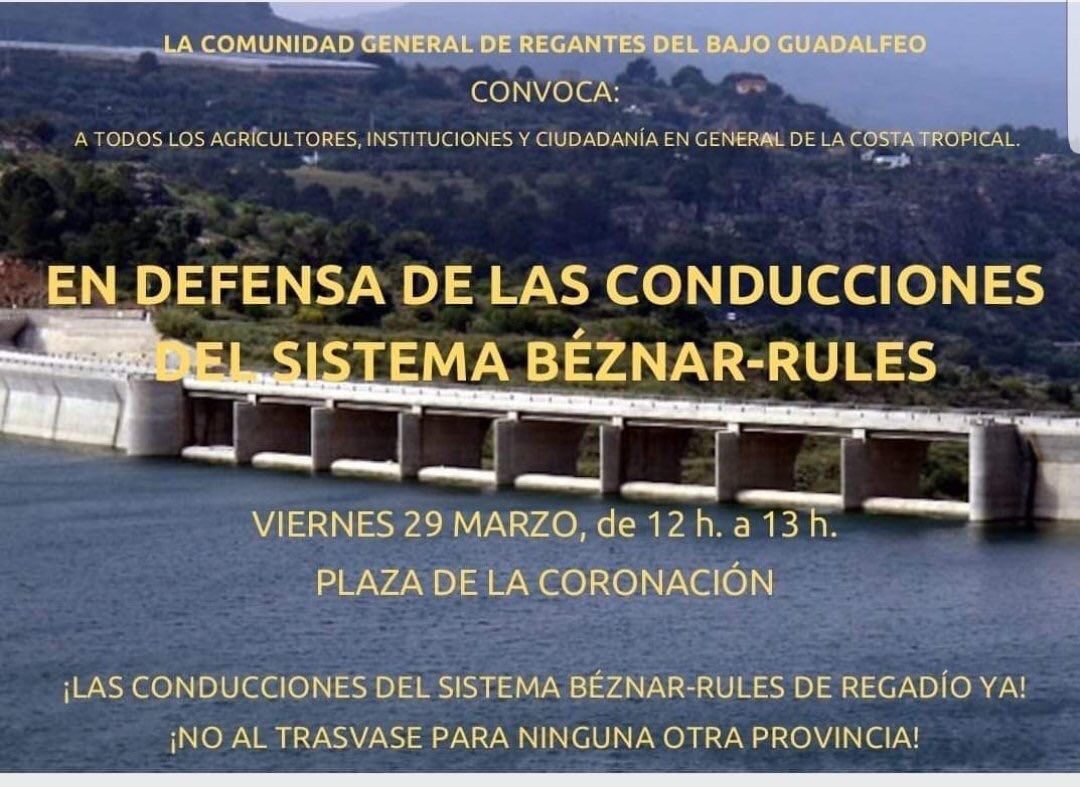 LuisSalvador's tweet photo. En el #DiaMundialdelAgua exigimos más que nunca las conducciones de la Presa de Rules que abastecerían de agua a la Costa y a los regantes proporcionando entre 12 y 15 mil empleos.
PP 👎🏼 y PSOE 👎🏼, como en tantas infraestructuras en #Granada, no han parado de engañar. #RULESYA https://t.co/bvua8N5HG2