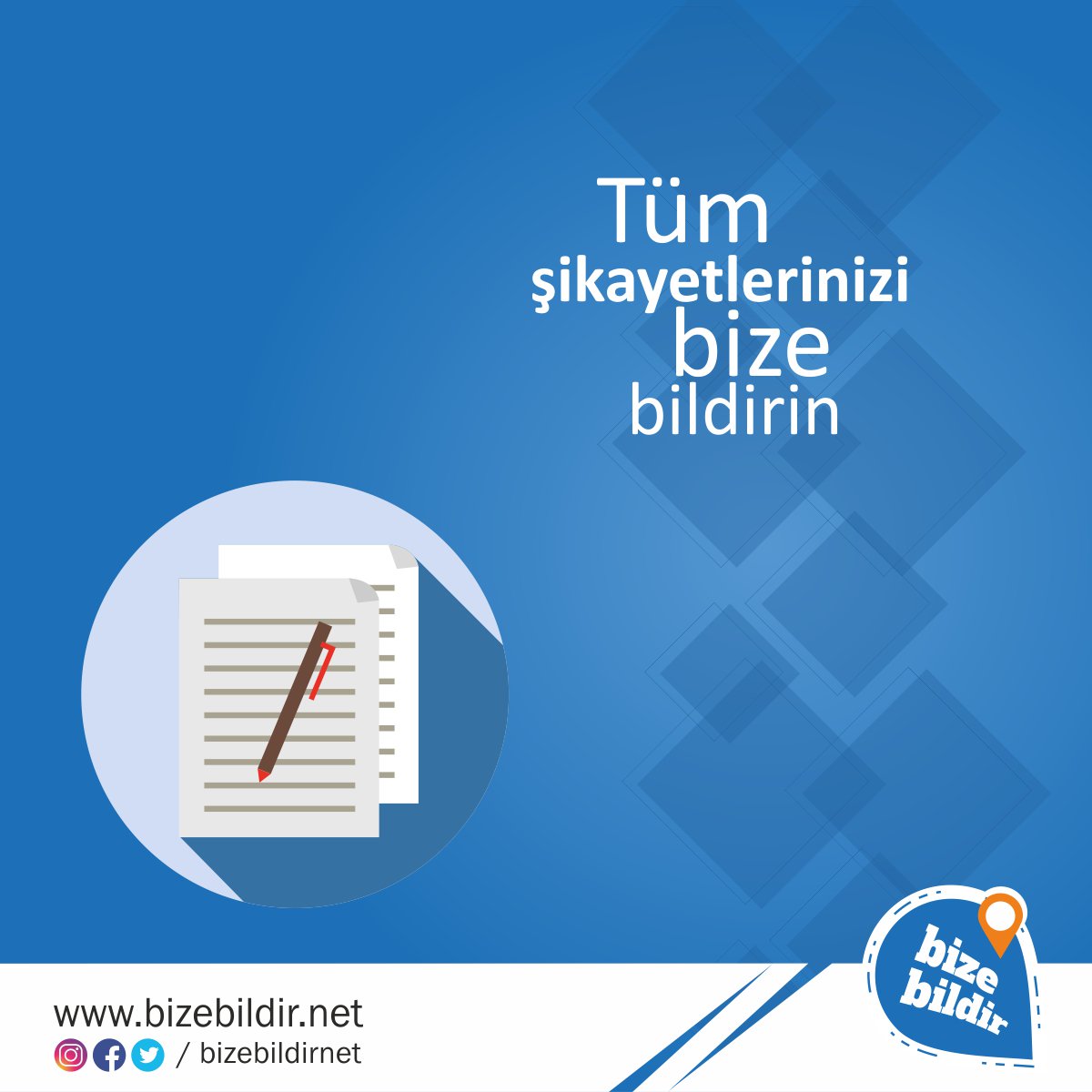bizebildirnet's tweet photo. #bizebildir #şikayet #öneri #istek #anlıkbildirim #anket #geribildirim #feedback #müşterimemnuniyeti https://t.co/zZSYo1lRfk