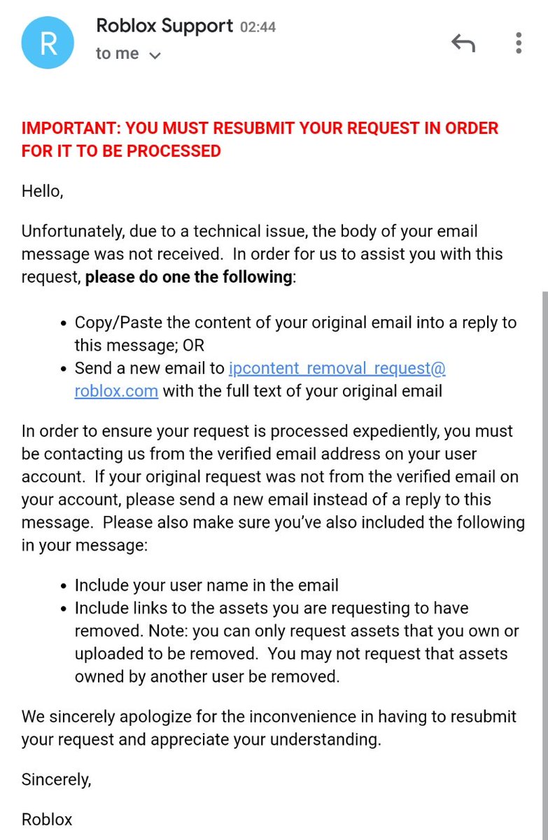 What Is Roblox Support Email