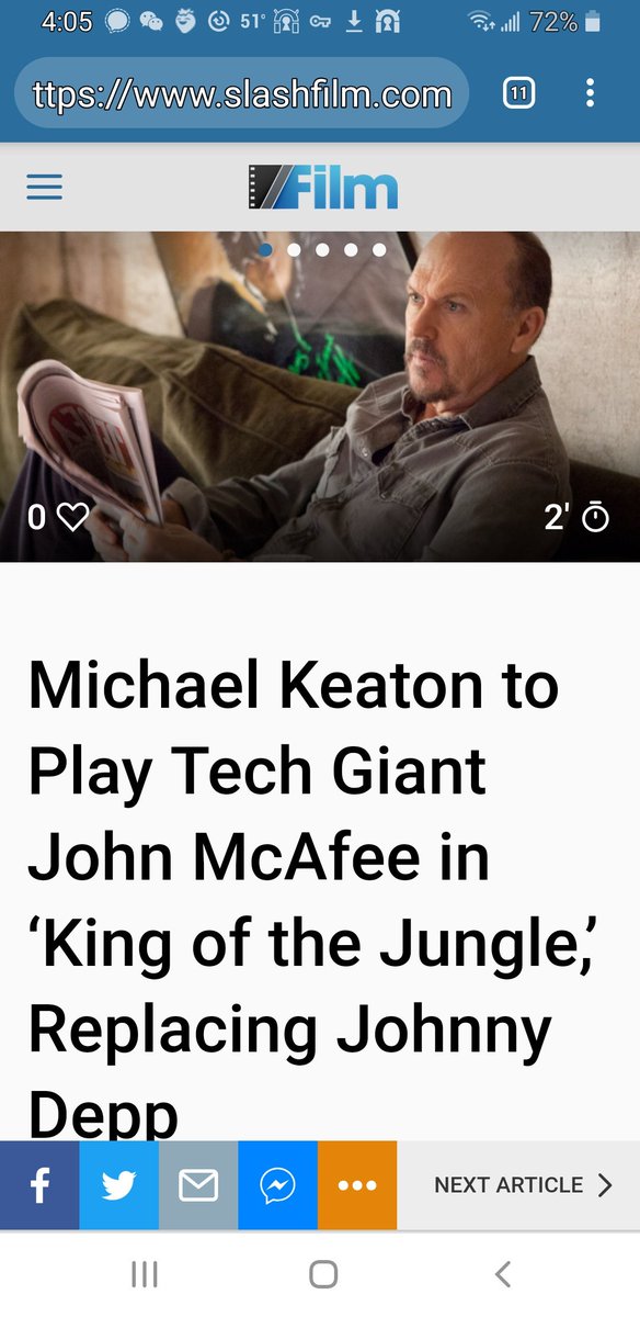 John Mcafee On Twitter Hollywood Michael Keaton Replaced Johnny