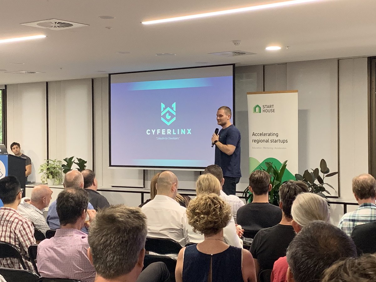 Had a blast pitching tonight at <a href="/Fishburners/">Fishburners 🐟🔥</a> against some awesome regional start-ups! A great event to be apart of.