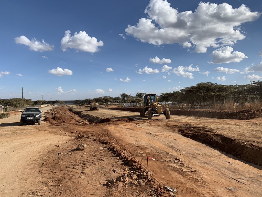CDICCSamburu's tweet photo. Members of @CdiccSamburu during a field verification visit of the stage improvement for the Posta-Kisima-Maralal Road (A4). Once completed, the road will greatly increase commerce in the region #KenyaMbele @PDUDelivery https://t.co/1AZs780jKi