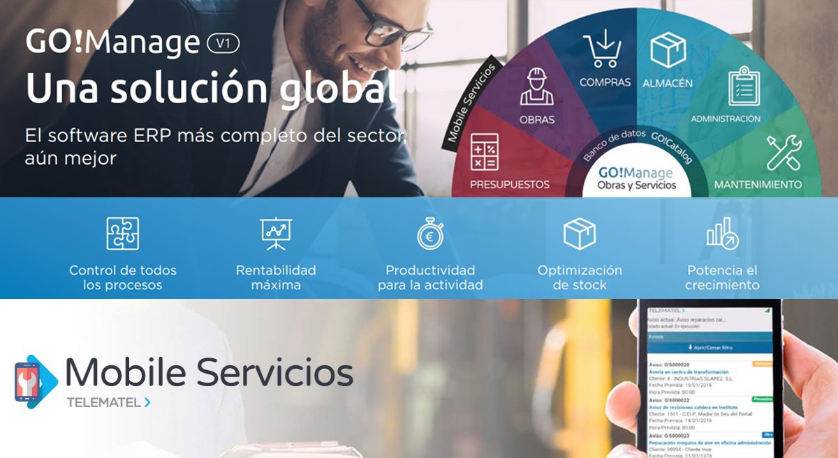 telematel's tweet photo. Queda sólo 1 día para @Eficam, ya lo tenemos todo preparado! Apúntate aquí a nuestras presentaciones de las soluciones #GoManage y #MobileServicios: https://t.co/zAwb43Kbrd ¿Te lo vas a perder? #EFICAM2019 https://t.co/fFoNq3nTC9