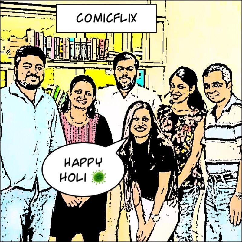 ComicFlix's tweet photo. May this festival of colours bring unparalleled joy and celebration! Happy Holi from us 🇮🇳 https://t.co/7Z43gW1pEj