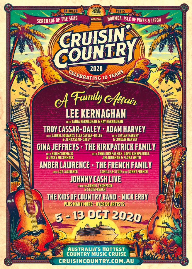 CYCcruises's tweet photo. CRUISIN' COUNTRY 2020: A FAMILY AFFAIR HAS ARRIVED! 🎸🎵 - https://t.co/UimzLAB7Fe https://t.co/IYn8DEsM9Q