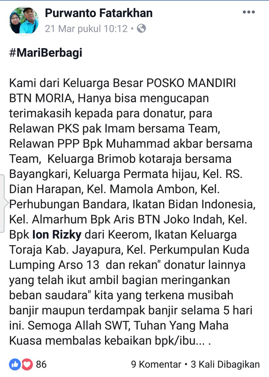 pkspapua's tweet photo. PKS bergerak demi meringankan penderitaan yg dialami masyarakat. Duka masyarakat adalah duka PKS
#SentaniBangkit #PrayForSentani #PrayForJayapura #PrayForPapua #PKSPeduliBanjirSentani @MardaniAliSera https://t.co/XZkMgIvDe8