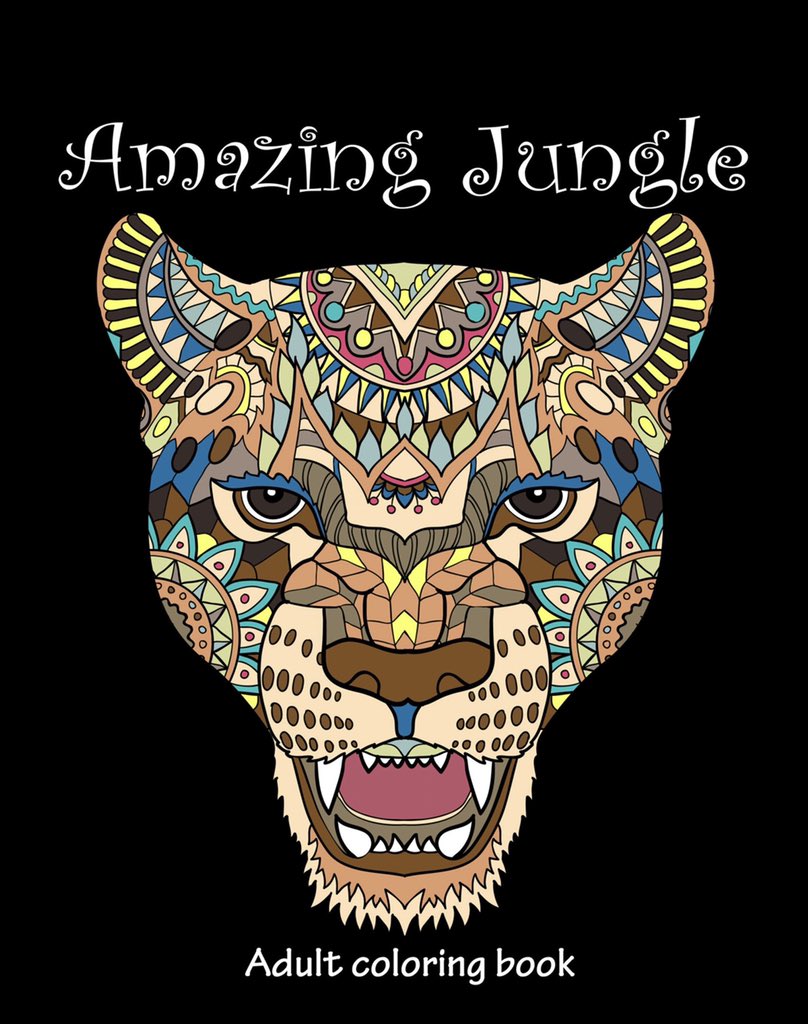 The_ReviewMan's tweet photo. These color by number books or adult coloring books are awesome. Just as good as the other one I got but with different animals in this one. Lots of different jungle creatures and just as detail as the other one. This one is from Amazon too. At https://t.co/qoH1ZKRG0R https://t.co/OpPaRbSdIN