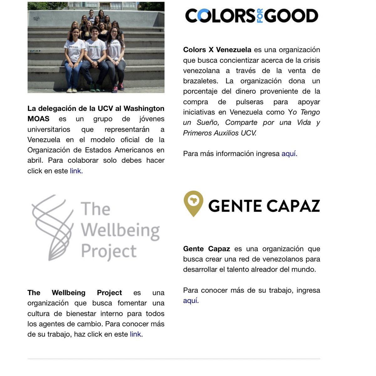 capaz_gente's tweet photo. Muy felices de ser seleccionados como “Iniciativa de Alto Impacto “ en el evento de  @PlanPais en Tampa este 22 y 23 de Marzo!  Esteremos trabajando con gente brillante y comprometida por reconstruir a Venezuela y ayudar a los venezolanos migrantes  #gentecapaz #planpais https://t.co/OzXzkFGJqR