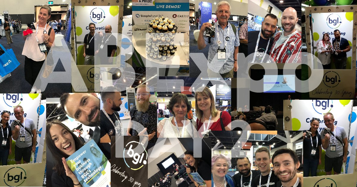BGLcorp's tweet photo. What an amazing event, thanks for your hard work and support @TheLauraVee and the @AccountingBExpo team! See you next year! ππ #ABExpo #BGL30Years #SMSF #CorporateCompliance #Accounting #Accountants #Accountant #RegTech #FinTech #ArtificialIntelligence #CAS360 #SimpleFund360 https://t.co/Kqlgq5YtuZ