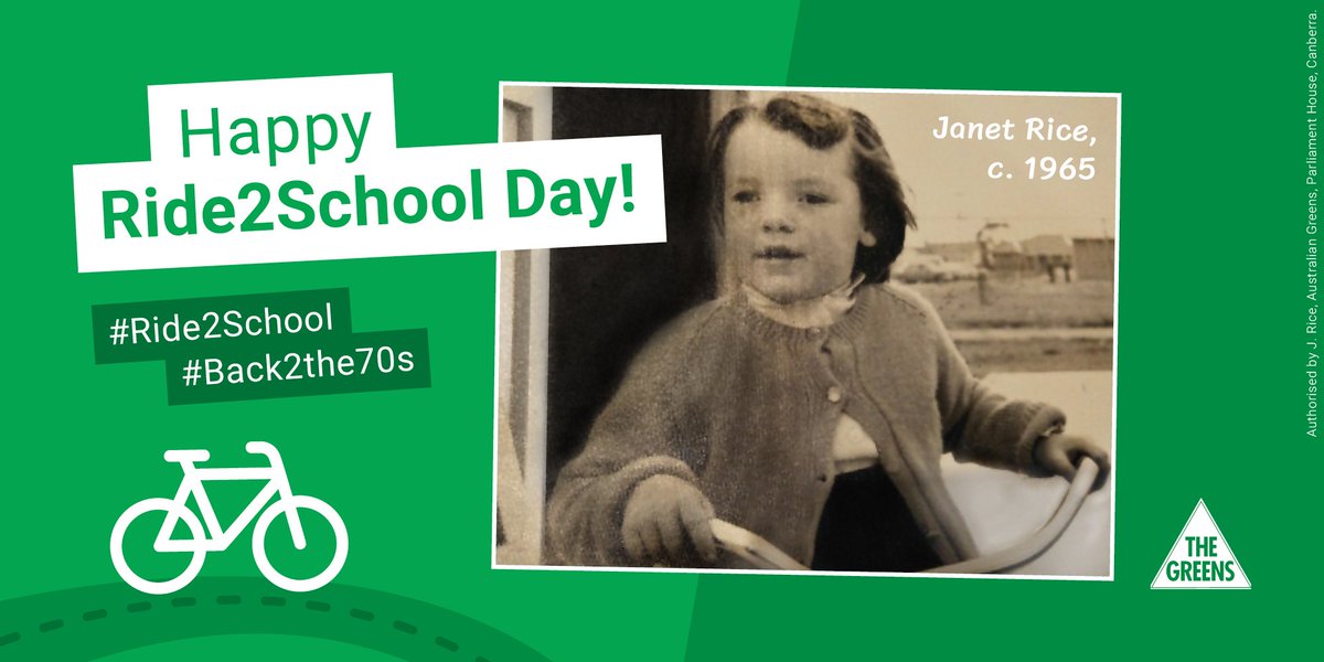 janet_rice's tweet image. Back in the 70s, 8 in 10 kids rode or walked to school. I was one of them and I now love riding to work!

The #Greens would invest $1b over 4 years in safe bike infrastructure, so that every kid has the freedom to #ride2school safely 🚴‍♀️

#auspol @bicycle_network #backtothe70s