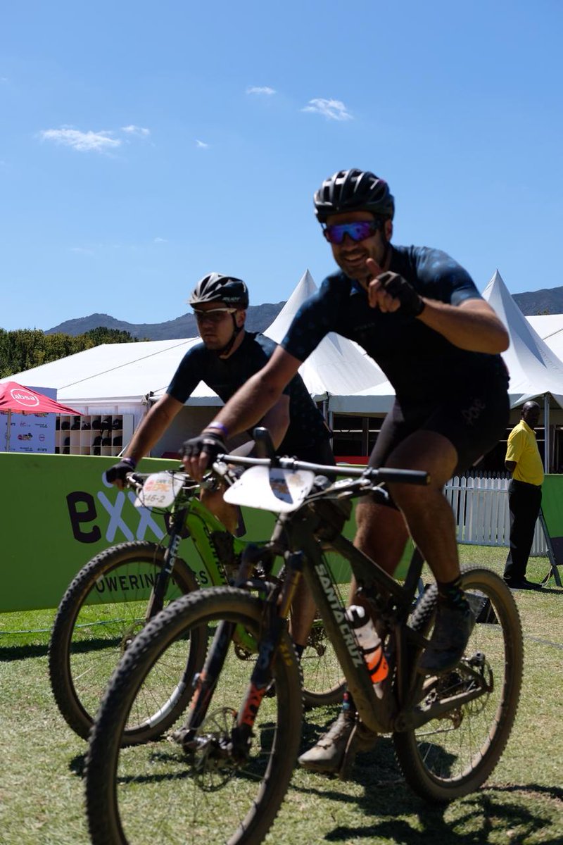 Still going strong, ready to start Stage 5. Keep those legs strong boys! #TeamHeroTel #CapeEpic #Heroes