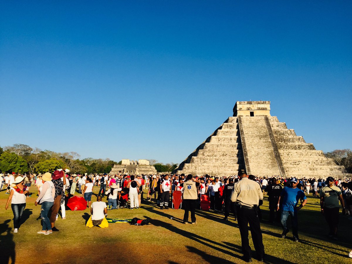 Equinoccio de primavera en Chinchén Itzá, Yucatán, México. #Equinoccio2019 #equinoccioyucatan2019