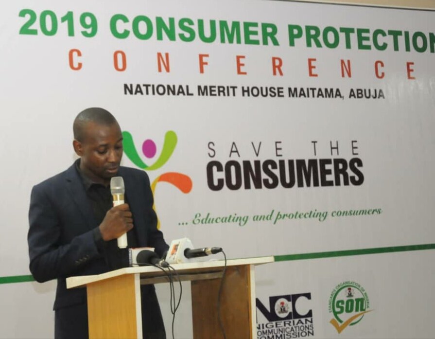 saveconsumers's tweet photo. Presenting at the 2019 Consumer protection conference at the National Merit House maitama Abuja. #Aliyuilias #savetheconsumers #customerexperience #Besuperduper https://t.co/dvcYqQrk37