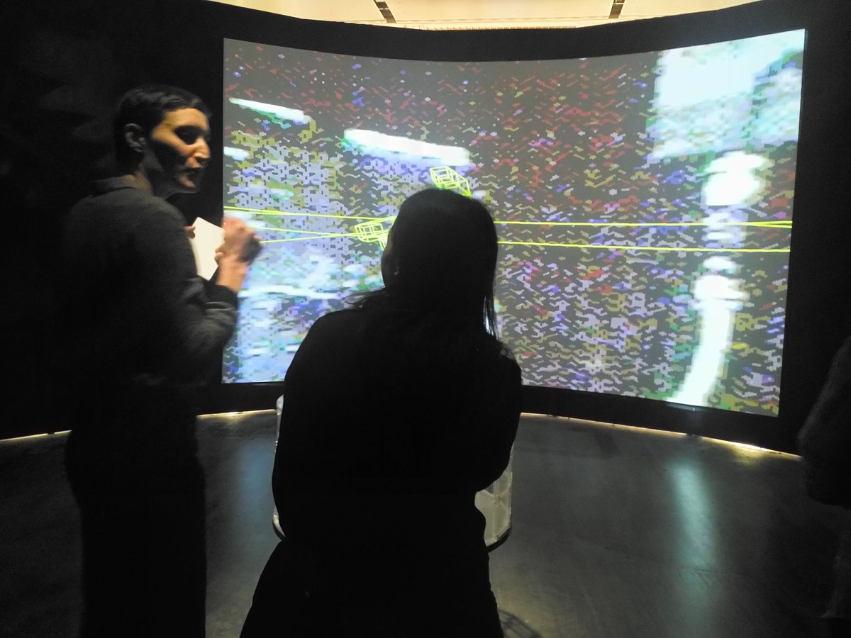 Fascinated by the exhibitions @zkmkarlsruhe. Writting the History of the Future - the transformation of art in the face of changing technologies of production, reception, and distribution &amp; Open Codes - The World as a Field of Data. #tech #art