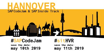 inwerken's tweet image. SAP Double Event: “Post” CodeJam Is “Pre” #sitHVR. On the 10 and 11 of May, again two great #SAPEvents will take place at @Inwerken. Another highlight is our SAP Regular Conference on the May 10, the best opportunity to exchange ideas. More information at: bit.ly/2UOl5P5
