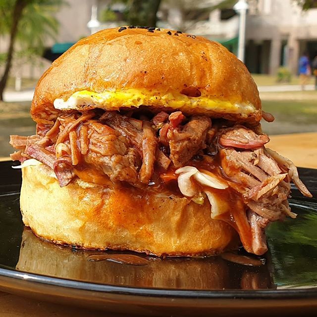andysbbqsauce's tweet photo. Say "Hello!" to our big friend. Smoky Tex is a hardy fusion Sammy inspired by some of our favourite things. Roti John, meet big, meaty Texas BBQ! Find this at one of our regular venues, or whatsapp 010-232-0411 for catering.

#bbq #texasbbq #realbbqrealg… https://t.co/II0rF54k8c https://t.co/H5booY2qbd