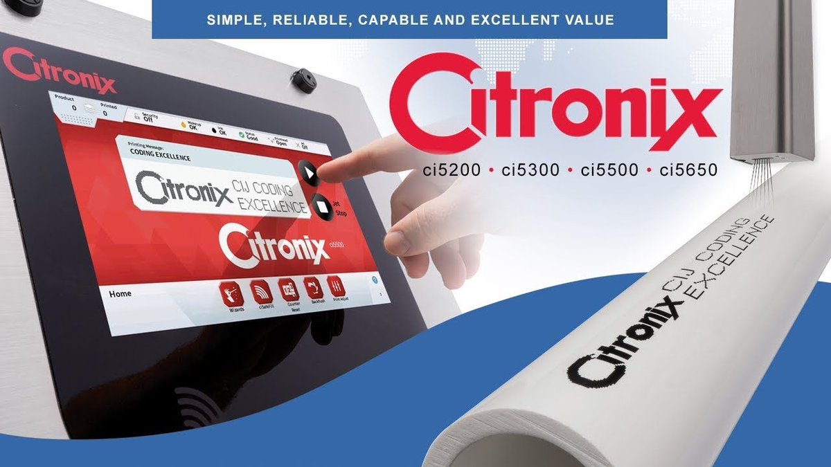 Citronix is a leading global supplier of continuous inkjet printers. Follow the link and subscribe to our YouTube channel --&gt; buff.ly/2KnPbTX