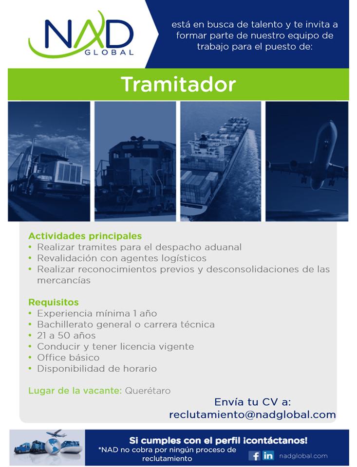 TalentoNAD's tweet image. #empleo #trabajo #queretaro   #OfertaLaboral #TramitadorAduanal #ComercioExterior #aduanas #bajio #reclutamiento #RRHH #ReclutamientoySeleccion