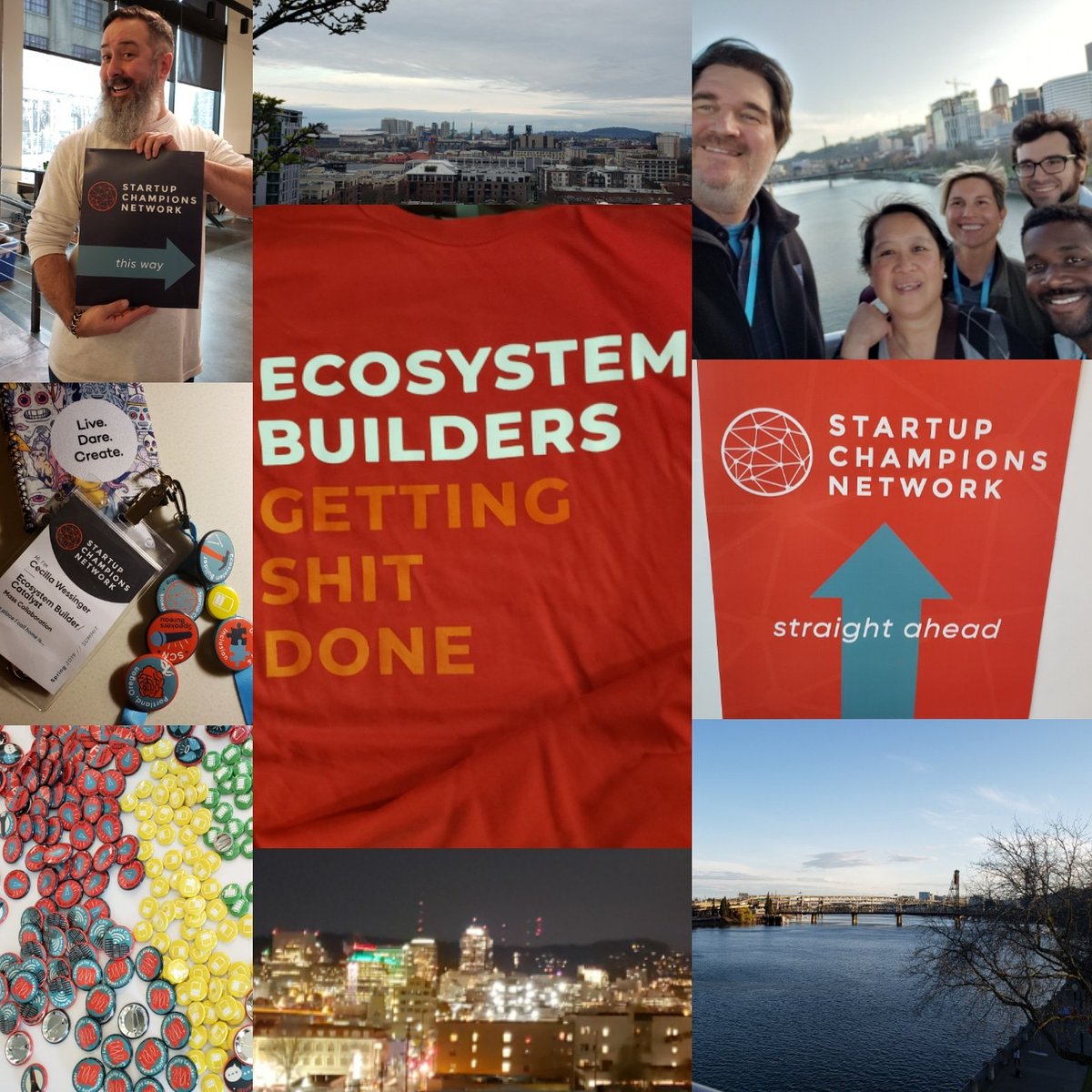 Thanks for the hospitality! @StartupChamps Spring Summit, in the books. #scnportland #masscollaboration #ecosystembuilders #makersdoersdreamersbuilders