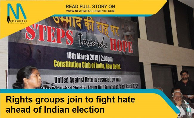 NewsMeasurement's tweet photo. Rights groups join to fight hate ahead of the Indian election
For full News- https://t.co/GuoxR0qTeS

#Indianelection #rights #nationalnews #newsoftheday #breakingnews https://t.co/8pQOpIZhDS