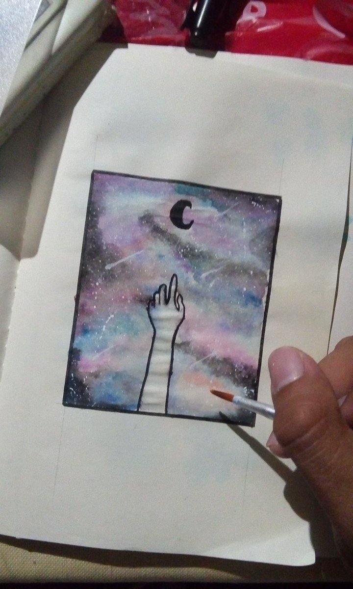 Tell me I'm real,  please. 

#galaxypainting #drawing #watercolorpainting