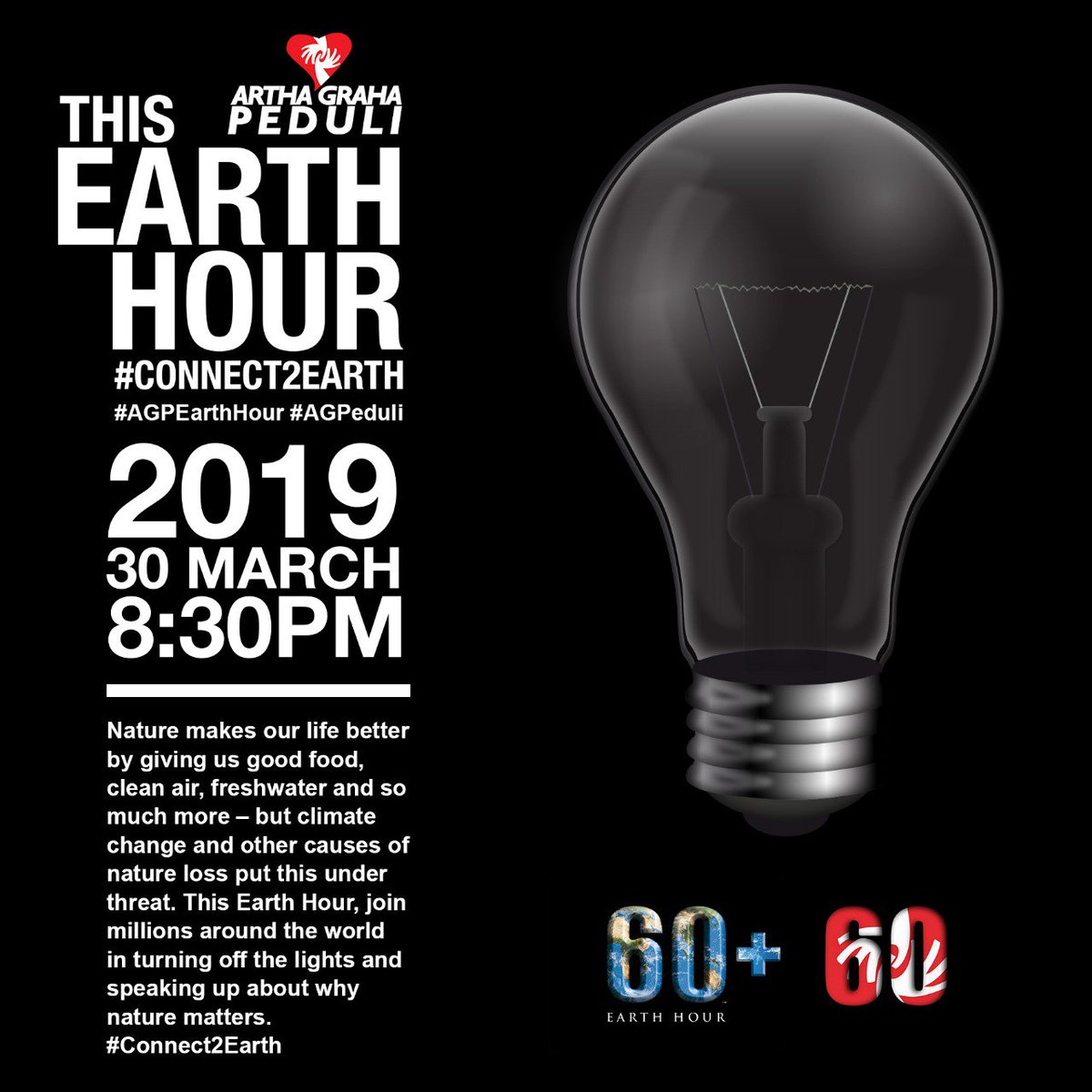 budijseb's tweet photo. #agpearthHour #connect2earth #earthhour2019 #earthhour #agpeduli #ChangeClimateChange @agpeduli @TamblingID https://t.co/PLcrq23p9E