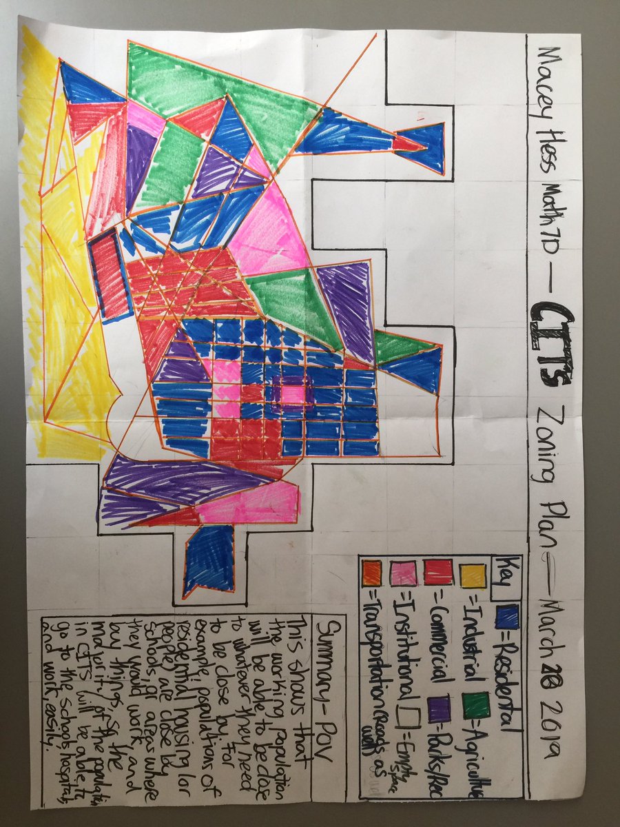IICSCityBuilder's tweet photo. Grade 7 City Builders draw up zoning maps for their city. Finalists will soon be chosen. Citizens of the city will then hear the rational behind each design from their creator. @IICS1911 #IICSLearning @clinty #CITS https://t.co/Soeg3Hoeiu