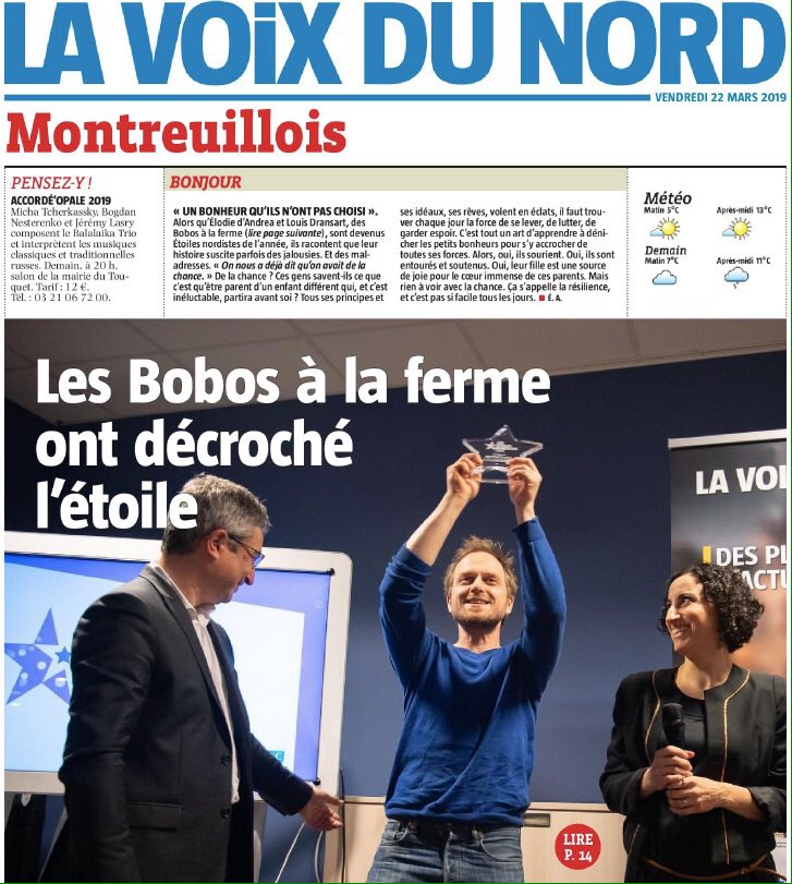 elodie_dandrea's tweet photo. Étoiles Nordistes! Une belle soirée @lavoixdunord et de très belles rencontres hier soir! Encore un gd plaisir de découvrir l'article de @AdjoudjElodie ce matin ds @VDNetaples ;) Merci à tous les votants, Merci de votre soutien dps 3ans!! On retourne à notre initiative citoyenne! https://t.co/HPTS8vMb8F